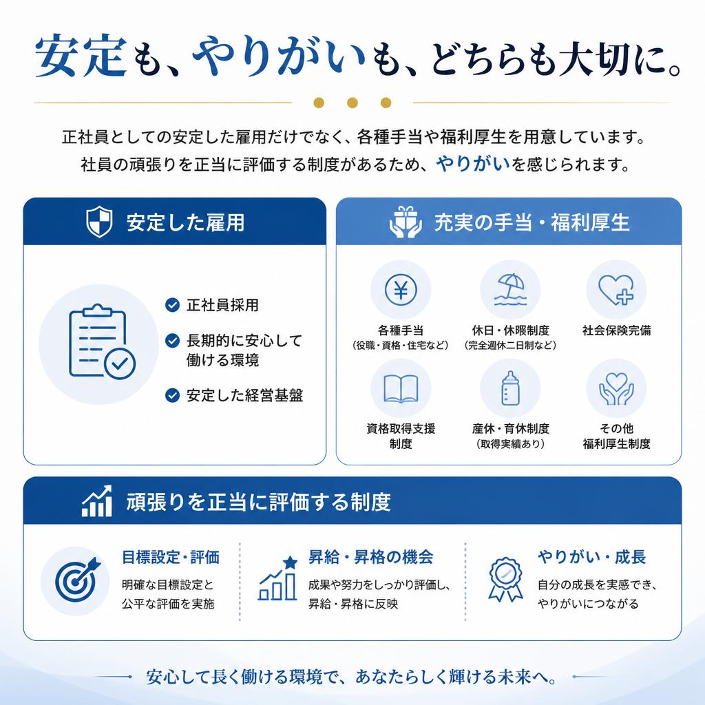 充実した福利厚生