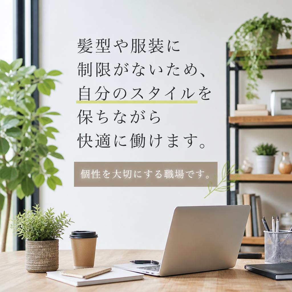髪型自由！自分らしさを大切に