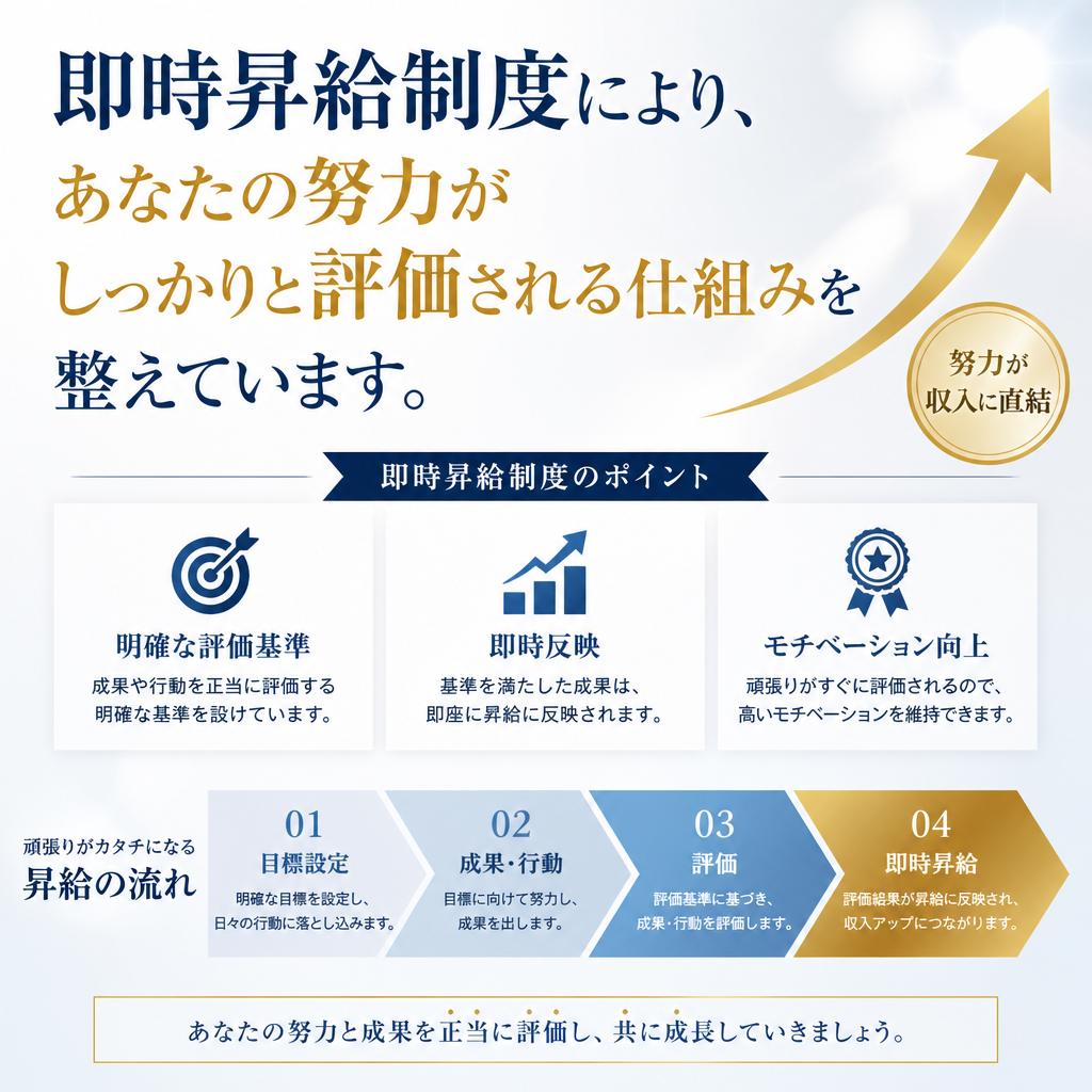 頑張りが評価される環境
